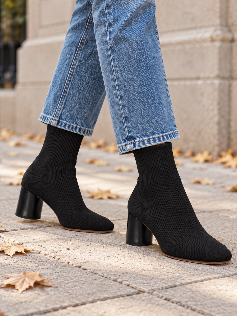 Vince Tasha Rib-Knit Boot - Size 8